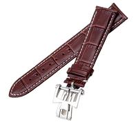 JZFOACHR 19 mm 20 mm 21 mm 22 mm Band de montre en cuir authentique pour Vacheron Constantin Patrime VC Men and Women Black Brown Cowhide Socle