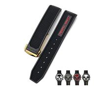 JZFOACHR 19 mm 20 mm 21 mm 22 mm bandes de montre souple en caoutchouc pour speedmaster AT150 Seamaster 300 Seamaster 007 James Bond Bracelet Sogle