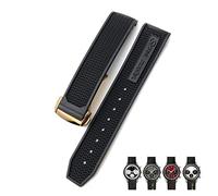 JZFOACHR 19 mm 20 mm 21 mm 22 mm bandes de montre souple en caoutchouc pour speedmaster AT150 Seamaster 300 Seamaster 007 James Bond Bracelet Sogle