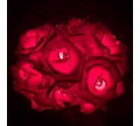 JZFOACHR 1M 10 LED Rose Flower LUMILES LUMIÈRES DE Rose LUCTURES DE Choisi pour LA PÊCE DE MODIAL des Formes DE MODIAL LACIRES (Couleur: A)
