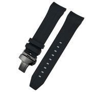 JZFOACHR 21 mm 22 mm Tandage de montre en caoutchouc à extrémité incurvée pour T120 SEASTAR T120407A T120417A Bracelet de bracelet de bracelet de bracelets