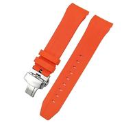 JZFOACHR 21 mm 22 mm Tandage de montre en caoutchouc à extrémité incurvée pour T120 SEASTAR T120407A T120417A Bracelet de bracelet de bracelet de bracelets