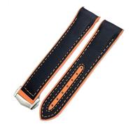 JZFOACHR 22 mm 21 mm 20 mm Nouveau tissu en nylon Cow Hide Composite Rubberband Band Ajustement pour Omega Seamaster 300 Planet Ocean 600 STRAP WORK