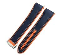 JZFOACHR 22 mm 21 mm 20 mm Nouveau tissu en nylon Cow Hide Composite Rubberband Band Ajustement pour Omega Seamaster 300 Planet Ocean 600 STRAP WORK