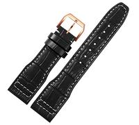JZFOACHR 22 mm le haut groupe de montre en cuir pour IWC IW326201 / IW377701 Big Pilot Series Geothe Super Watch Strap Watch