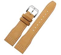 JZFOACHR 22 mm le haut groupe de montre en cuir pour IWC IW326201 / IW377701 Big Pilot Series Geothe Super Watch Strap Watch