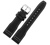 JZFOACHR 22 mm le haut groupe de montre en cuir pour IWC IW326201 / IW377701 Big Pilot Series Geothe Super Watch Strap Watch