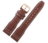 JZFOACHR 22 mm le haut groupe de montre en cuir pour IWC IW326201 / IW377701 Big Pilot Series Geothe Super Watch Strap Watch