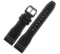 JZFOACHR 22 mm le haut groupe de montre en cuir pour IWC IW326201 / IW377701 Big Pilot Series Geothe Super Watch Strap Watch