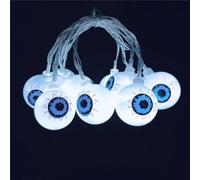 JZFOACHR 2pc Halloween String Lights Battery/USB Operation Lights de décoration de LED Blanc Chaud pour la Barre de fête (Couleur: Batterie)