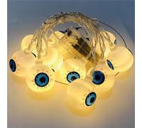 JZFOACHR 2pc Halloween String Lights Battery/USB Operation Lights de décoration de LED Blanc Chaud pour la Barre de fête (Couleur: Batterie)