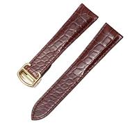 JZFOACHR Alligator Geuthesine Leather Watch Strap pour réservoir en solo London Calibo Leather Watch Band Men and Women 16 mm 18 mm 20mm 22 mm