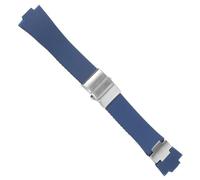 JZFOACHR Band de montre en caoutchouc imperméable pour Ulysse-Nardin Marine WatchStrap Man Sport Watchband Bracelet, 25 * 12 mm