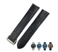 JZFOACHR Band de montre en cuir 18 mm 19 mm 20 mm 22 mm pour Seamaster 300 de Ville AT150 Moonswatch Speedmaster Watch Socle