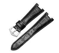 JZFOACHR Band de montre en cuir authentique pour Patek Philippe 5711 5712G Nautilus Montre des hommes et des femmes STRAPE SPECIAL WORG WORD 25 mm * 12 mm