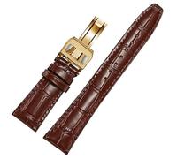 JZFOACHR Band de montre en cuir Compatible pour les sangles de remplacement IWC Texture d'alligator classique 20 mm 21 mm 22 mm pour IWC Big Pilot Spitfire Gun IW5009 IW3777 RIVETS COWHIDE STRAP