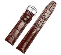 JZFOACHR Band de montre en cuir Compatible pour les sangles de remplacement IWC Texture d'alligator classique 20 mm 21 mm 22 mm pour IWC Big Pilot Spitfire Gun IW5009 IW3777 RIVETS COWHIDE STRAP