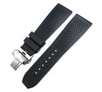 JZFOACHR Bandoues de montre en caoutchouc 23,5 mm 24 mm pour calibre de réservoir Solo Santos de Slicon de montre en silicone imperméable