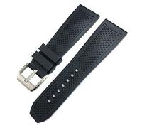 JZFOACHR Bandoues de montre en caoutchouc 23,5 mm 24 mm pour calibre de réservoir Solo Santos de Slicon de montre en silicone imperméable