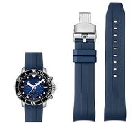 JZFOACHR Bands de montre en silicone de 22 mm pour T120417 T120407 Quartz Dial Rubber Sport Men Watch Watch Watch Band étanche