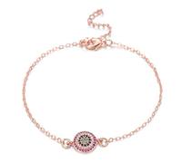 JZFOACHR Bracelet de charme oculaire exquis en zircone Bracelet de liaison de chaîne de zircone multibique pour femmes Gadies Fashion Birthday Gift