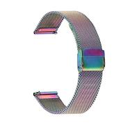JZFOACHR Bracelet de rechange réglable en acier inoxydable milanais avec boucle déployante 20 mm 22 mm
