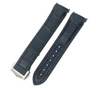 JZFOACHR Brofices de poignet 20 mm Band de montre remplaçable Cow Hide Watch Strap Pliant Boucle en cuir Boucheur