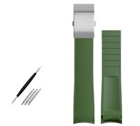 JZFOACHR Brotte de montre en caoutchouc à extrémité incurvée 21 mm Band de surveillance pour Conquest L37813567 L37813787 L3.781/782 Bands de montres