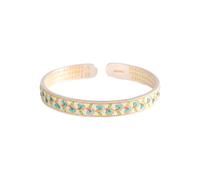 JZFOACHR Classic Luxury Wo's 999 Silver Silver Dehip Propice Bracelet Bracelet en manchette ouverte, en émail artisanat traditionnel, accessoire parfait pour la date, anniversaire