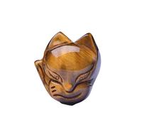 JZFOACHR Colliers Natural Yellow Tiger Eye Stone Fox Pendant Scarved Gemstone Stone Pendant Amulet Mythical Animal Collier Pendard Jewerly, 2PCS (Couleur: 1PC)