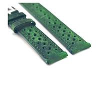 JZFOACHR Couiner Handmade Watch Band 18 mm 20 mm 22 mm 24 mm Vintage Hollow Design Watch Watch Green Remplacement WatchStraps dure (Couleur du groupe: vert, bande de bande: 24 mm)
