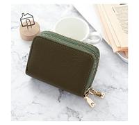 JZFOACHR Courtelle de Carte à glissière Courte de Grande capacité de Newwomen Portefeuilles en Cuir Femelle Small Coin Business Id Case Pocket, Bagages (G)