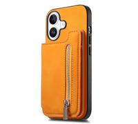 JZFOACHR Couverture en Cuir pour iPhone 16 Pro Max / 16 Pro / 16 Plus / 16, Portefeuille magnétique boîtier de Cartes détachables du Support de Slot Stand Anti-Automne, Marron, 16 Pro