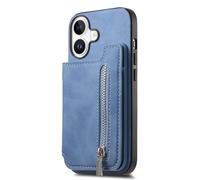 JZFOACHR Couverture en Cuir pour iPhone 16 Pro Max / 16 Pro / 16 Plus / 16, Portefeuille magnétique boîtier de Cartes détachables du Support de Slot Stand Anti-Automne, Marron, 16 Pro