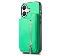 JZFOACHR Couverture en Cuir pour iPhone 16 Pro Max / 16 Pro / 16 Plus / 16, Portefeuille magnétique boîtier de Cartes détachables du Support de Slot Stand Anti-Automne, Marron, 16 Pro