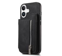 JZFOACHR Couverture en Cuir pour iPhone 16 Pro Max / 16 Pro / 16 Plus / 16, Portefeuille magnétique boîtier de Cartes détachables du Support de Slot Stand Anti-Automne, Marron, 16 Pro
