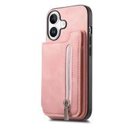 JZFOACHR Couverture en Cuir pour iPhone 16 Pro Max / 16 Pro / 16 Plus / 16, Portefeuille magnétique boîtier de Cartes détachables du Support de Slot Stand Anti-Automne, Marron, 16 Pro