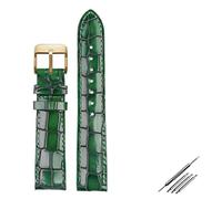JZFOACHR Crocodile Texture Calais de montre en cuir STRAP18MM 20 mm 22 mm Band Watch pour hommes Femmes Watch Band Solid Buckle
