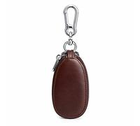 JZFOACHR Cuir Unisexe Unisexe Clé Portefeuille Men Double Zipper Holder Holder Keys Organisateur Femmes Case-Femme de ménage décontractée ， A
