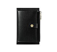 JZFOACHR Cuir Zipper Women's Fashion Fashion Short Dames Coin Purse Multifinection Carte Mini Female Female Money Clip, Luggage (C)