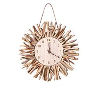 JZFOACHR Famille en Bois Massif modélisation créative Design Mural Horloge Salon Moderne Art déco Rustique Horloge Murale Nordique Cadrage