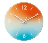 JZFOACHR Horloge Murale de Mode Colorful Moderne Light Luxury Clock pour Le Salon décor de Salon Horloges murales Non cochées de Batterie pour Le Bureau (H 30,5 cm / 12 Pouces)