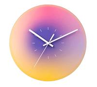 JZFOACHR Horloge Murale de Mode Colorful Moderne Light Luxury Clock pour Le Salon décor de Salon Horloges murales Non cochées de Batterie pour Le Bureau (H 30,5 cm / 12 Pouces)