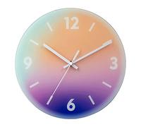 JZFOACHR Horloge Murale de Mode Colorful Moderne Light Luxury Clock pour Le Salon décor de Salon Horloges murales Non cochées de Batterie pour Le Bureau (H 30,5 cm / 12 Pouces)