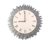 JZFOACHR Horloge Murale de Style Nordique Tissage de l'horloge Murale Moderne Simple Créative Creative Boho Farmhouse Wall Clock, pour Le Salon Chambre pour Le Bureau (Plumered 1)