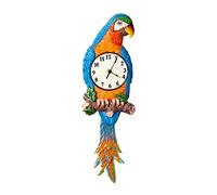 JZFOACHR Horloge Murale décorative silencieuse Non ticins Moderne Mural Quartz Batterie opérée Horloge Murale Chronique Facile à Lire, pour la Maison pour Le Bureau (Perroquet)