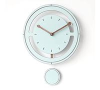 JZFOACHR Horloge Murale Swing Battered Mur Clock Nordic Decoration Horloge Murale silencieuse Non tic-tac avec Pendule Modern Decorations for Office (Pink 36x48cm / 15x19in)