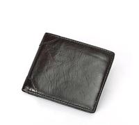 JZFOACHR Huile Cuir Cuir multicard Portefeuille Men de Carte Portefeuille en Cuir de Pinceau Anti-Theft Anti-Magnétique ， 3PACK-9X10.5CM