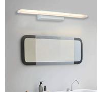 JZFOACHR LED MIRROIR Lignes MAQUE-UP Lampe de vanité, Lampes murales de Salle de Bain 6W E Éclairage d'image, Light Vanity Mirror Light White Metal Mirror Front Sconce [Classe d'énergie A +]