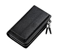 JZFOACHR Long Purse Men's Organizer portefeuille masculin Male décontracté double fermeture à glissière Men Sac d'embrayage ，